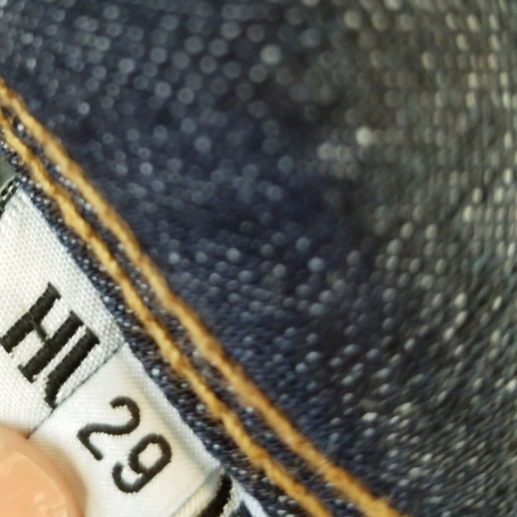 Hudon Colin Denim Dark Wash Blue Jeans Flap Pockets Straight Leg Skinny sz 29 - Picture 7 of 14